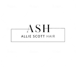 ASH ALLIE SCOTT HAIR trademark