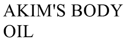 AKIM'S BODY OIL trademark