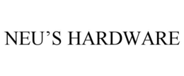 NEU'S HARDWARE trademark