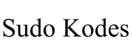SUDO KODES trademark