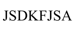 JSDKFJSA trademark