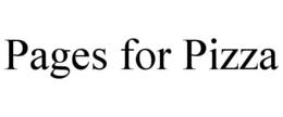 PAGES FOR PIZZA trademark