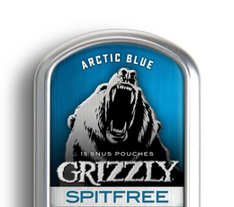 ARCTIC BLUE 15 SNUS POUCHES GRIZZLY SPITFREE trademark