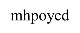 MHPOYCD trademark