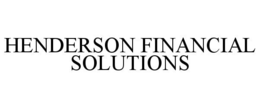 HENDERSON FINANCIAL SOLUTIONS trademark