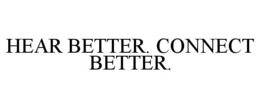 HEAR BETTER. CONNECT BETTER. trademark