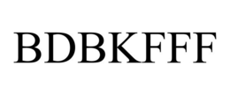 BDBKFFF trademark