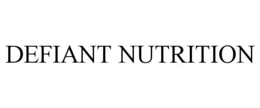 DEFIANT NUTRITION trademark