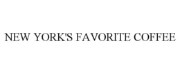 NEW YORK'S FAVORITE COFFEE trademark