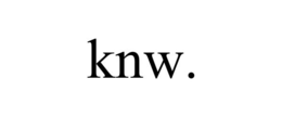 KNW. trademark