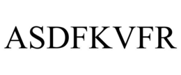 ASDFKVFR trademark