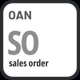 OAN SO SALES ORDER trademark