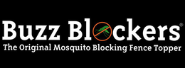 BUZZ BLOCKERS THE ORIGINAL MOSQUITO BLOCKING FENCE TOPPER trademark