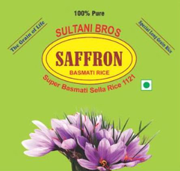 100% PURE THE GRAIN OF LIFE SPECIAL LONG GRAIN RICE SULTANI BROS SAFFRON BASMATI RICE SUPER BASMATI SELLA RICE 1121 trademark