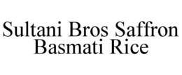 SULTANI BROS SAFFRON BASMATI RICE trademark