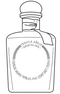 TEQUILA AÑEJO ·CRISTALINO· 100% DE AGAVE·40%ALC./VOL. ·CONT.NET.750ML trademark