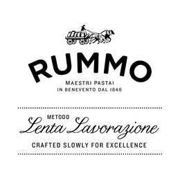 RUMMO MAESTRI PASTAI IN BENEVENTO DAL 1846 METODO LENTA LAVORAZIONE CRAFTED SLOWLY FOR EXCELLENCE trademark