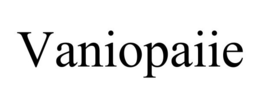 VANIOPAIIE trademark
