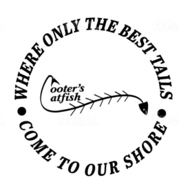 WHERE ONLY THE BEST TAILS COME TO OUR SHORE COOTER'S CATFISH trademark