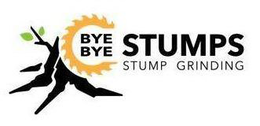 BYE BYE STUMPS STUMP GRINDING trademark