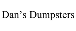 DAN'S DUMPSTERS trademark