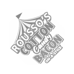 ROUSSO'S COTTON CANDY BACON ON-A-STICK trademark