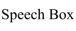 SPEECH BOX trademark