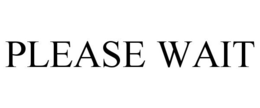 PLEASE WAIT trademark