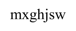 MXGHJSW trademark