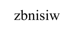 ZBNISIW trademark