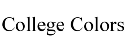 COLLEGE COLORS trademark