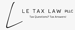 L LE TAX LAW PLLC TAX QUESTIONS? TAX ANSWERS! trademark
