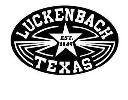 LUCKENBACH TEXAS EST. 1849 trademark