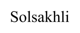 SOLSAKHLI trademark
