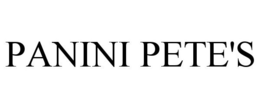 PANINI PETE'S trademark