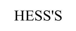 HESS'S trademark