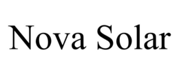 NOVA SOLAR trademark