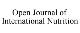OPEN JOURNAL OF INTERNATIONAL NUTRITION trademark