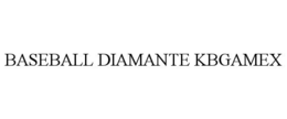 BASEBALL DIAMANTE KBGAMEX trademark