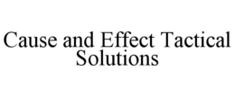 CAUSE AND EFFECT TACTICAL SOLUTIONS trademark