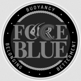 FORCE BLUE  •  •  •  BUOYANCY  •  •  •  BELONGING  •  •  •  BETTERMENT trademark