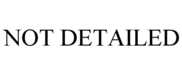 NOT DETAILED trademark