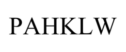PAHKLW trademark