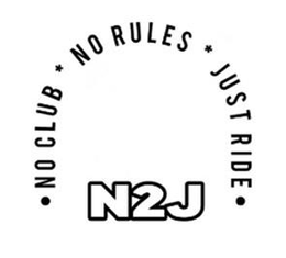 · NO CLUB * NO RULES * JUST RIDE · N2J trademark
