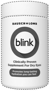 BAUSCH + LOMB BLINK CLINICALLY PROVEN SUPPLEMENT FOR DRY EYES PROMOTES LONG-LASTING HYDRATION YOU CAN FEEL trademark