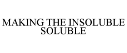 MAKING THE INSOLUBLE SOLUBLE trademark