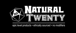 20 NATURAL TWENTY EPIC LEVEL PRODUCTS · ETHICALLY SOURCED · NO MODIFIERS trademark