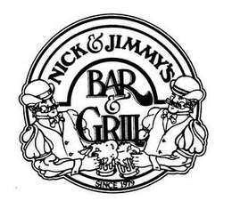 NICK & JIMMY'S BAR & GRILL SINCE 1979 trademark