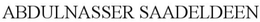 ABDULNASSER SAADELDEEN trademark