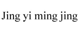 JING YI MING JING trademark